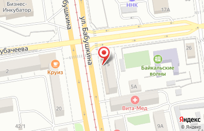 Пивной бар Бухен Хаус в Октябрьском районе на карте