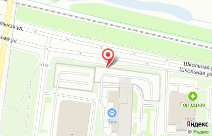 Автостоянка на ул. Савушкина, 115в на карте