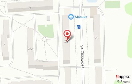 Супермаркет Магнит на улице Свердлова на карте