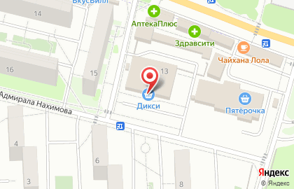 Студия натяжных потолков Elit Platinum на улице Адмирала Нахимова на карте