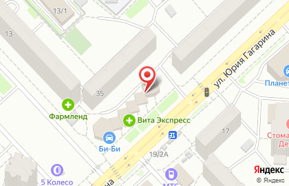 Арена на улице Юрия Гагарина на карте