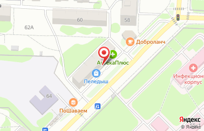 Магазин фруктов фруктов на улице Карла Либкнехта на карте