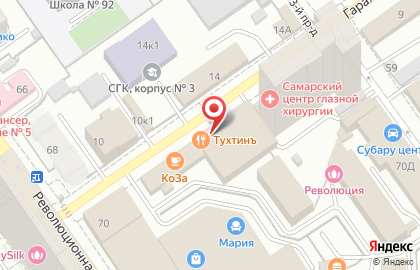 Ресторан Тухтинъ на Революционной улице, 70е на карте