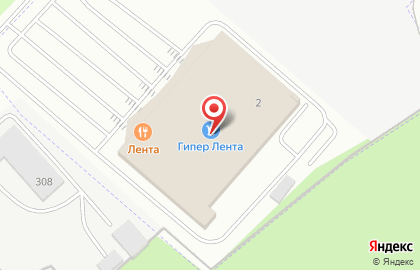 Гипермаркет Лента в Ростове-на-Дону на карте