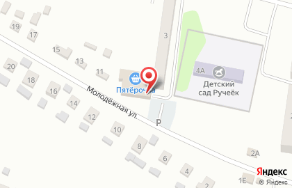 Супермаркет Пятёрочка на Молодёжной улице на карте
