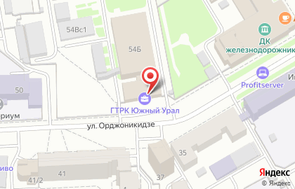 Телеканал Россия 2 на улице Орджоникидзе на карте
