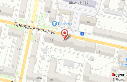 Туристическое агентство Пеликан на Преображенской улице на карте