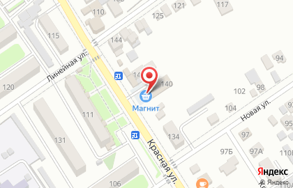 Супермаркет Магнит на Красной улице, 140 на карте