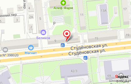 Супермаркет Хомяк в Правобережном округе на карте