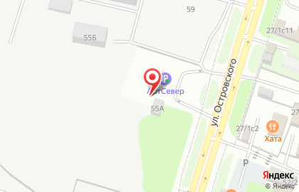 Автосервис на улице Островского на карте