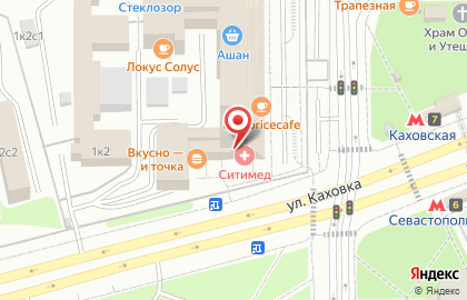 Ресторан быстрого питания KFC на Каховской на карте