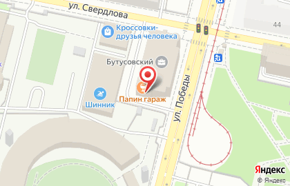 Кафе-бар Папин гараж в Кировском районе на карте