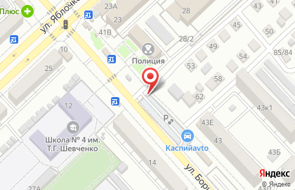 Автостоянка в Астрахани на карте