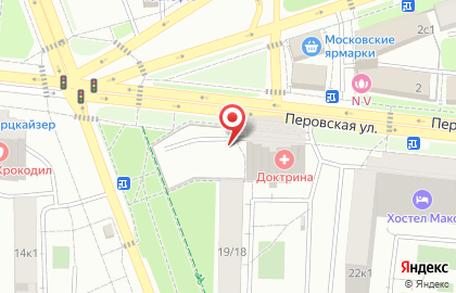 Автостоянка Мгса на Перовской улице на карте