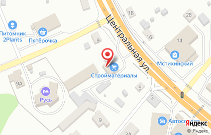 Кровля Сайдинг на Центральной улице на карте