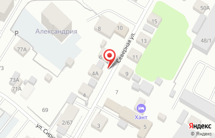 Любимый на Северной улице на карте