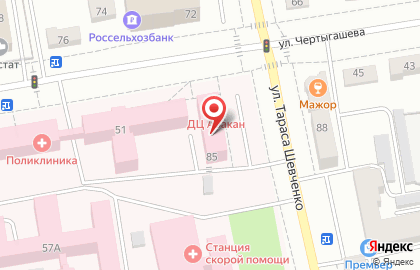 Аптека 120/80 на улице Тараса Шевченко на карте