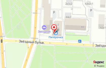 Супермаркет Пятёрочка в Москве на карте