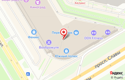 Фитнес-клуб DDX Fitness в ТЦ Южный полюс на карте