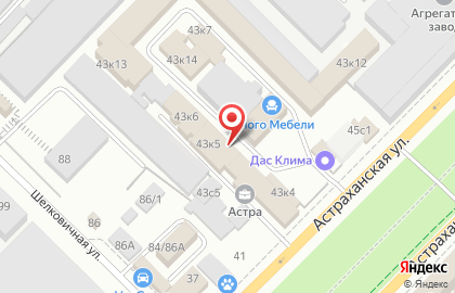 Хорс на Астраханской улице на карте