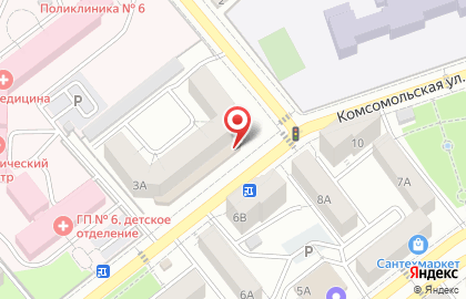 Удобный магазин Титан на Комсомольской улице, 3а на карте