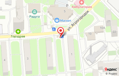 Магазин фруктов и овощей на ул. Агрогородок, 1а на карте