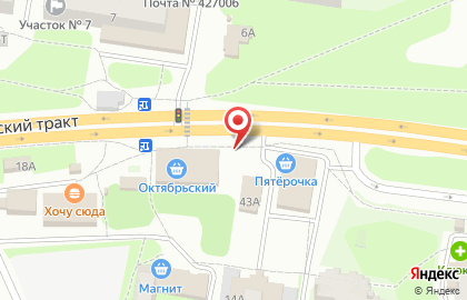 Торгово-розничная сеть Баско на улице Октябрьский на карте