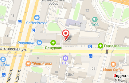 Пекарня Пончик на Новоторжской улице на карте