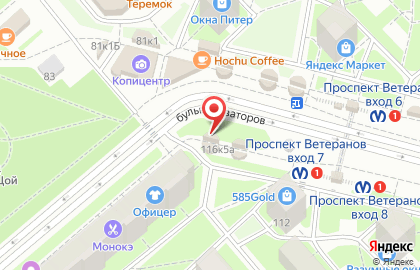 Сервисный центр Real fix на проспекте Ветеранов на карте