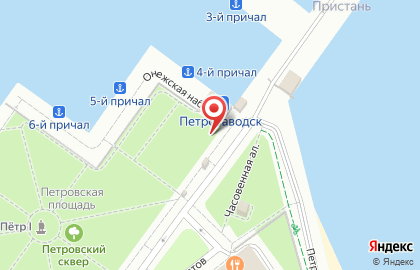 Киоск по продаже сувениров на улице Карла Маркса на карте