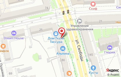 Оптово-розничная фирма Вектра в Советском районе на карте