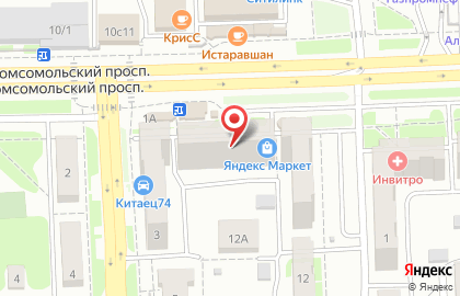 Интернет-гипермаркет OZON.ru на Комсомольском проспекте на карте