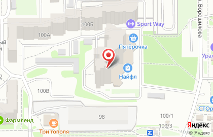 Центр уцененной техники на улице Братьев Кашириных на карте
