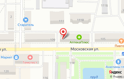 Мясной дом на Московской улице на карте