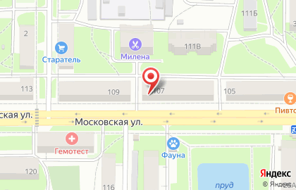 Мясной дом на Московской улице на карте