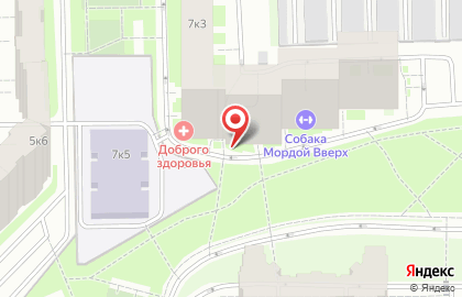 Студия йоги и фитнеса Собака Мордой Вверх на ​Дунайском проспекте на карте