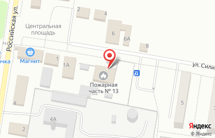 13 пожарная часть, 2 отряд ФПС по Омской области на карте