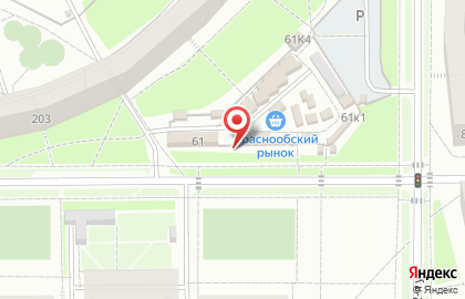 Киоск по продаже молочной продукции, пос. Краснообск на карте