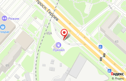 Банкомат ФКБ Петрокоммерц на проспекте Героев на карте