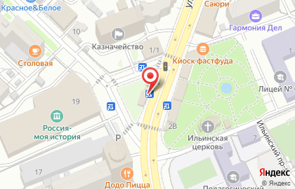 Магазин табачных изделий в Октябрьском районе на карте