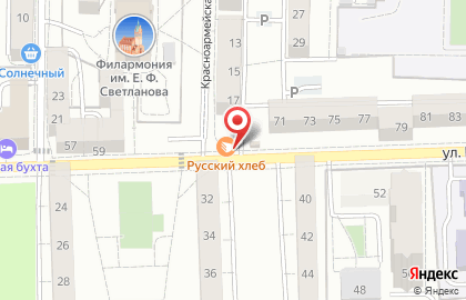 Пекарня Русский хлеб на улице Б.Хмельницкого на карте