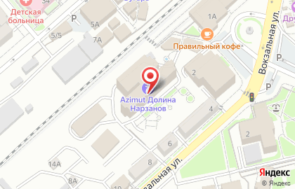 Санаторий Долина Нарзанов в Ессентуках на карте