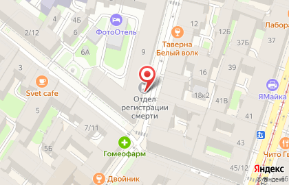 Ассоциация предприятий похоронной отрасли на карте