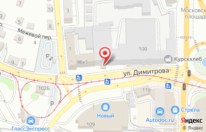Магазин Горячий хлеб в Центральном районе на карте