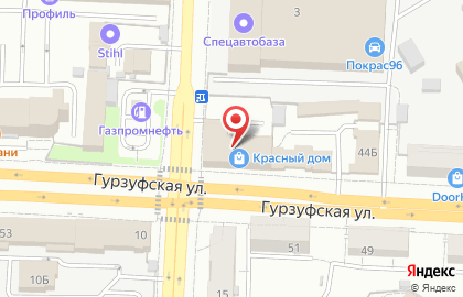 Мебельный салон Палитра в Верх-Исетском районе на карте
