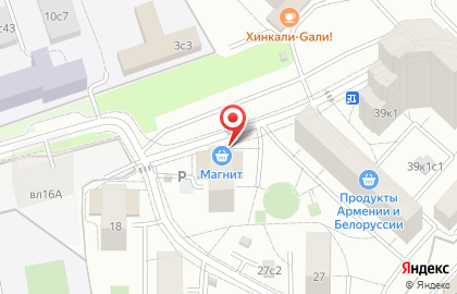 Супермаркет Магнит в Москве на карте