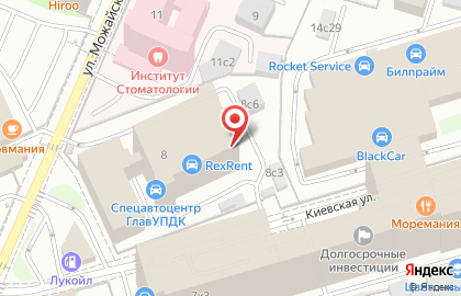 Компания по прокату и лизингу автомобилей Avis на метро Киевская на карте