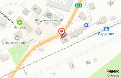 Продуктовый магазин в Калининграде на карте