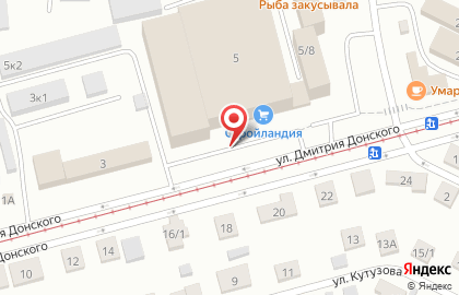 Гипермаркет Стройландия в Орджоникидзевском районе на карте