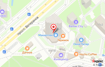 Независимый центр рентгенодиагностики Пикассо на метро Проспект Ветеранов на карте